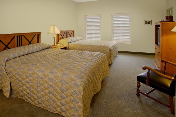 Habitación con dos camas en el Crockett Hotel de San Antonio