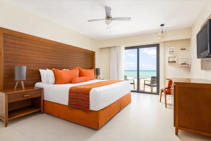 Some rooms have ocean view