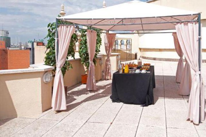 La terraza del TRYP Cibeles Hotel es ideal para eventos