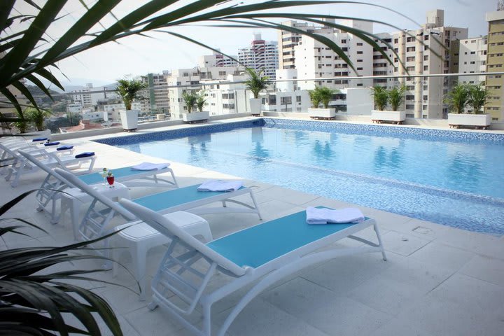 Piscina en la terraza