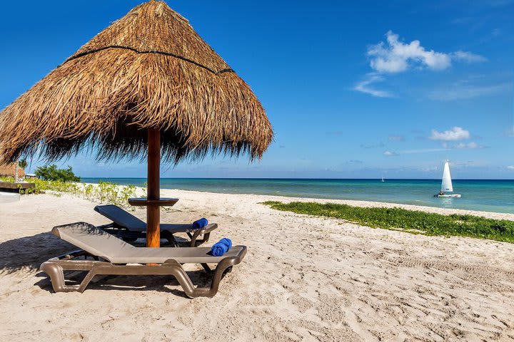 Beachfront sitting area