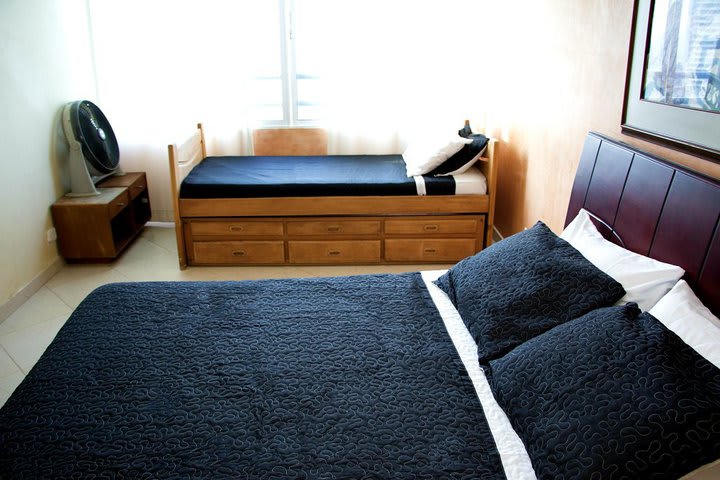 Interior view of one of the bedrooms