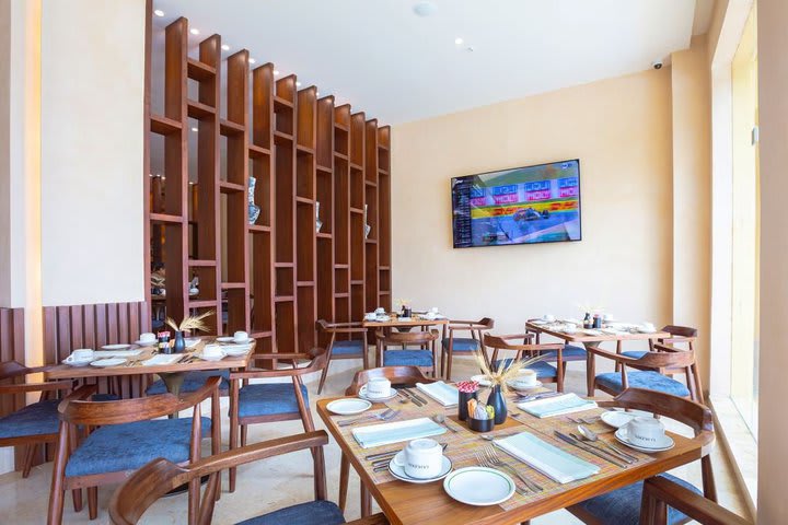 Interior of La Huerta restaurant