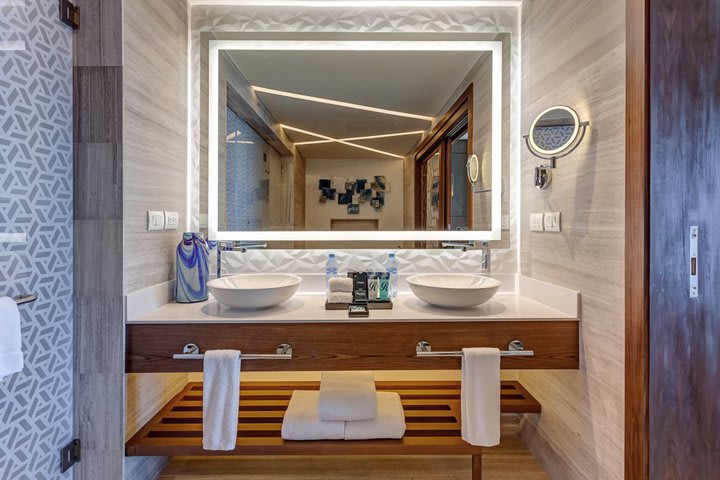 Interior of a guest bathroom