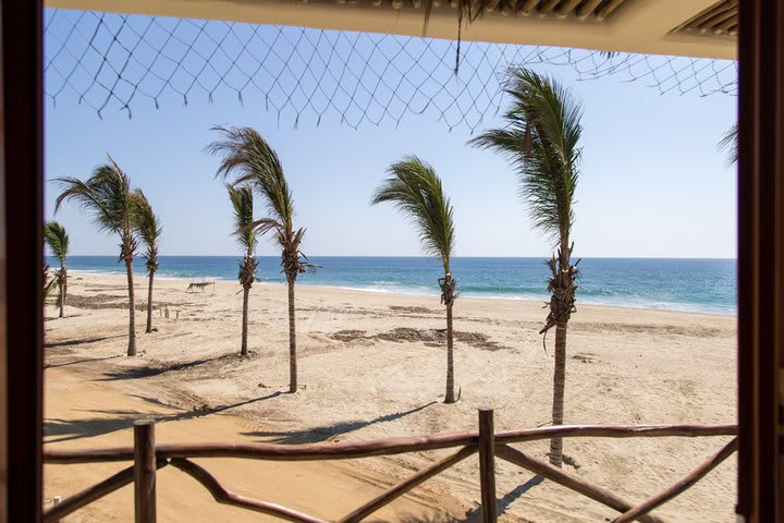 Terraza con vista al mar de una suite