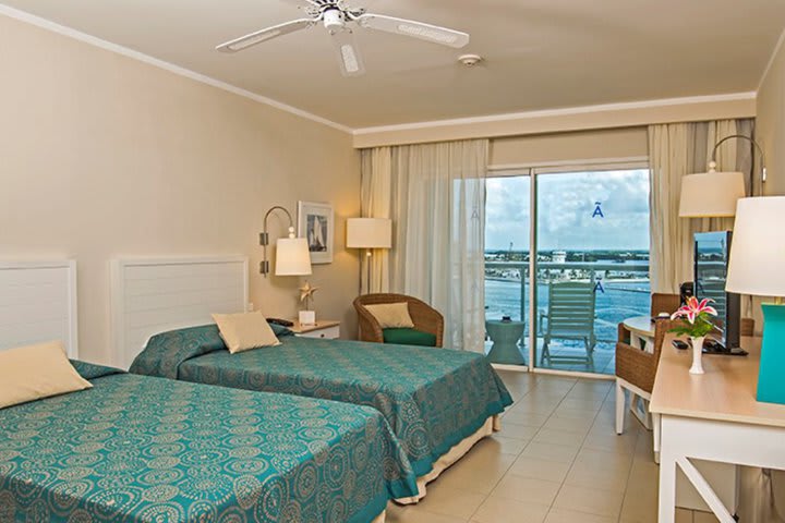 The Level guest room with marina view