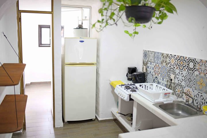 Kitchen with access to the patio