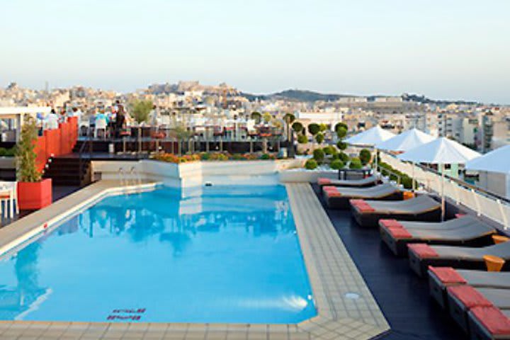 Enjoy the pool at the Novotel in Athens