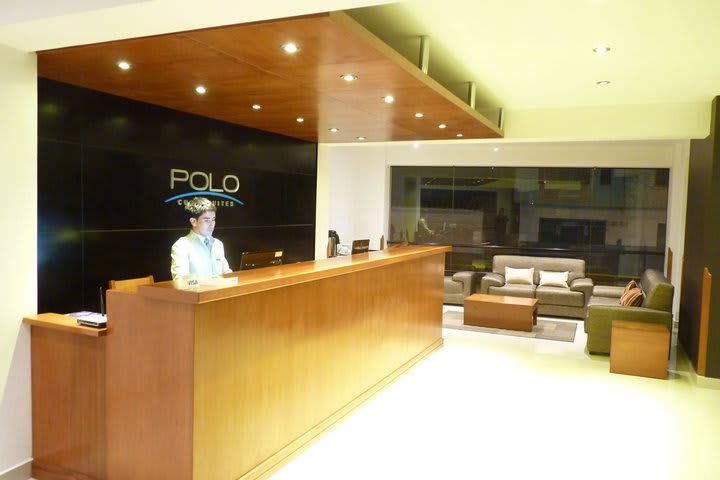 Front desk at the hotel