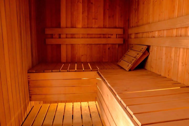 Interior of the sauna