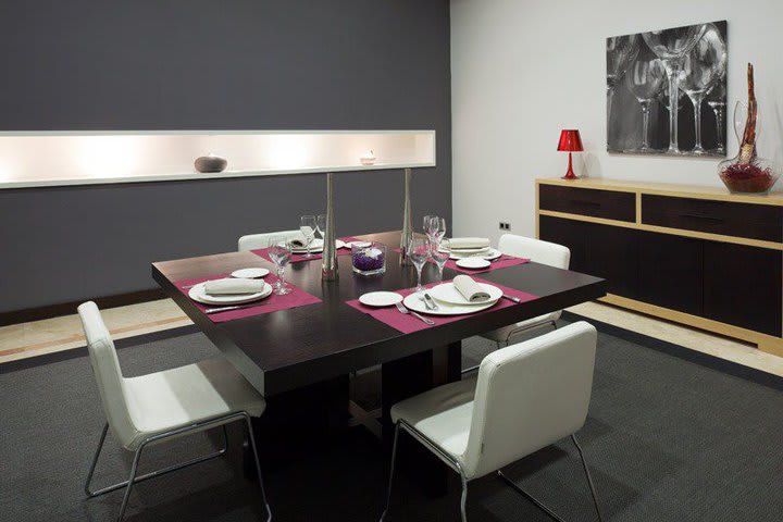 Espacio para comidas privadas en el restaurante del Hotel Confortel Suites Madrid