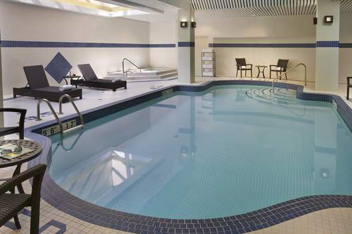 Indoor pool at the Hilton Garden Inn Toronto City Centre in Toronto