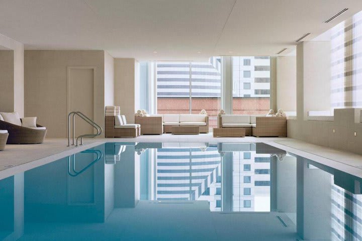 The St Regis San Francisco has an indoor infinity pool in the Spa