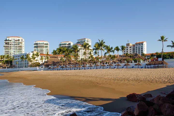 Beach at the hotel