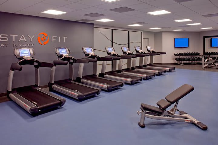 The fitness center at Hyatt Regency San Francisco is open 24 hours