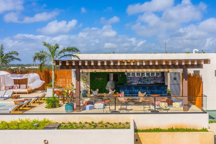 Piscina en la terraza