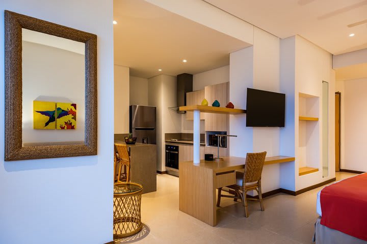 Junior suite con área de cocina