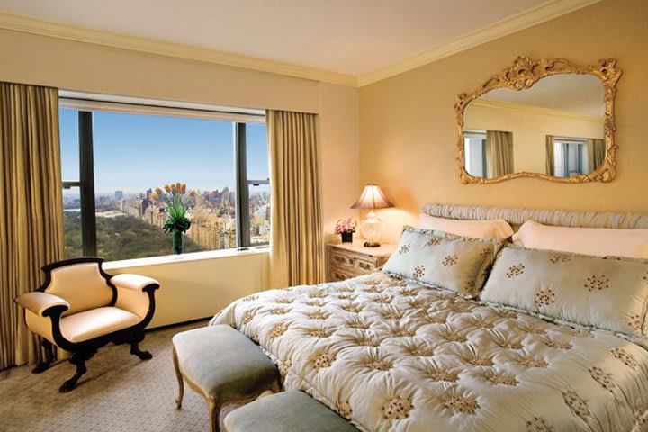 Guest room at the Park Lane Hotel in Midtown Manhattan