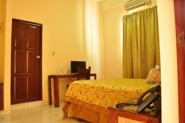 Guest rooms are fitted with air conditioning