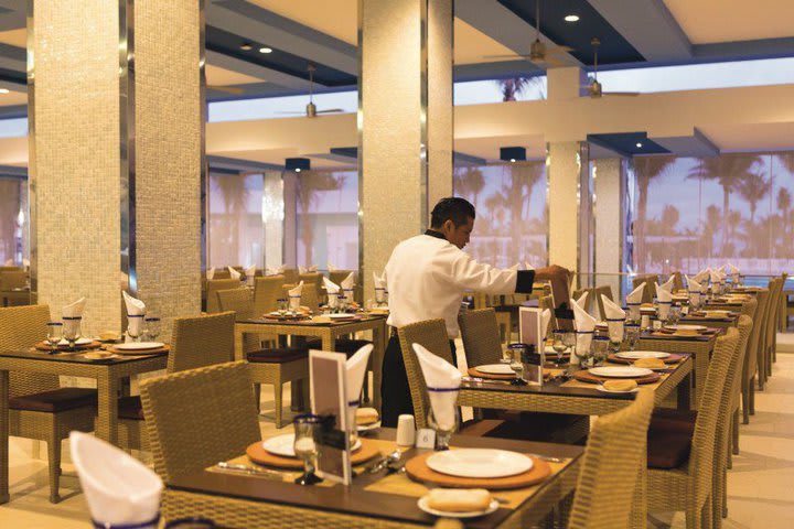 Food area in a restaurant