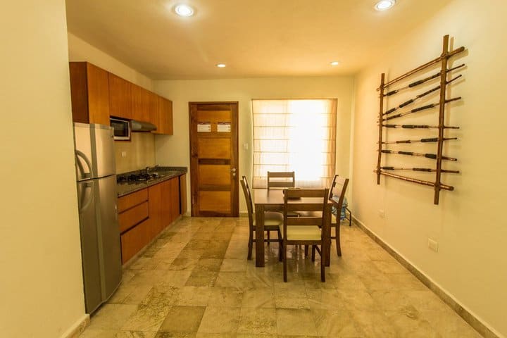 Kitchen and dining area