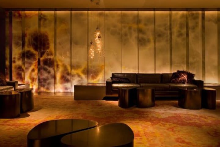 Sitting area at the Andaz West Hollywood hotel