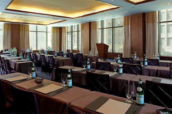 Meeting room at the Trump SoHo New York hotel in the southern area of Manhattan