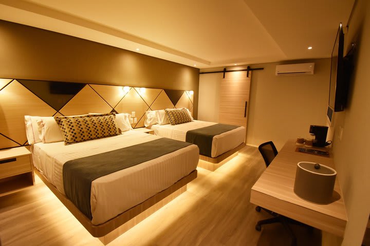 Room with two beds