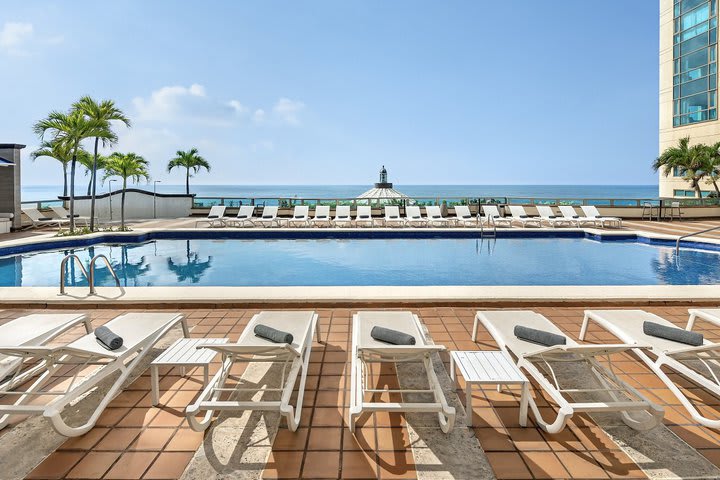 Sun terrace next to the pool