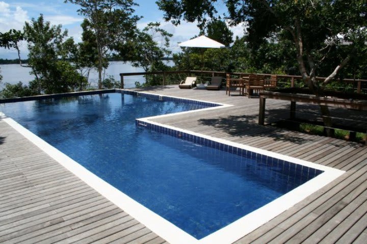 Pool at the Anavilhanas Jungle Lodge in Novo Airao