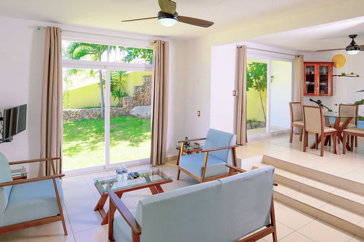 Sitting area in the villa