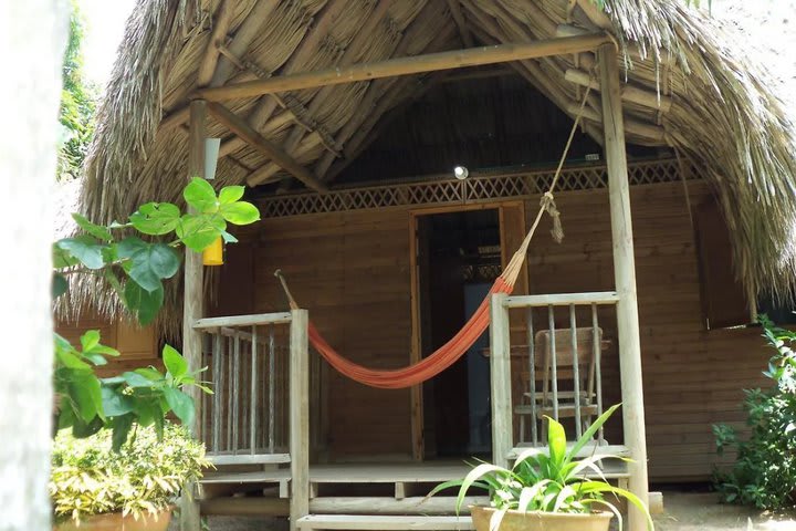 Entrada de una cabaña