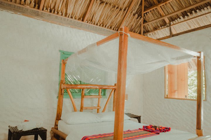 Interior de una cabaña