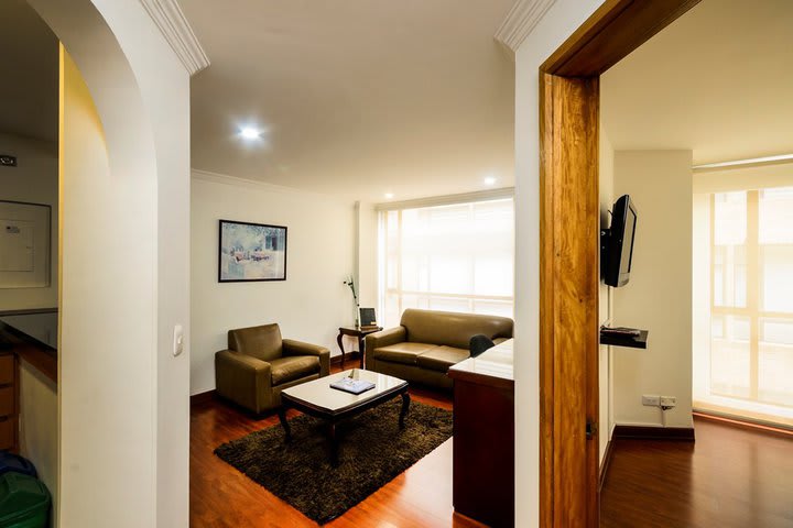 Sitting area in a standard apartment