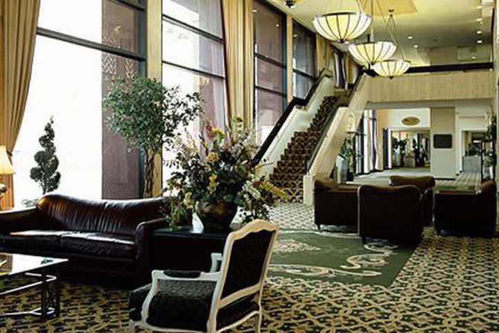 Lobby at the International Plaza hotel in Toronto