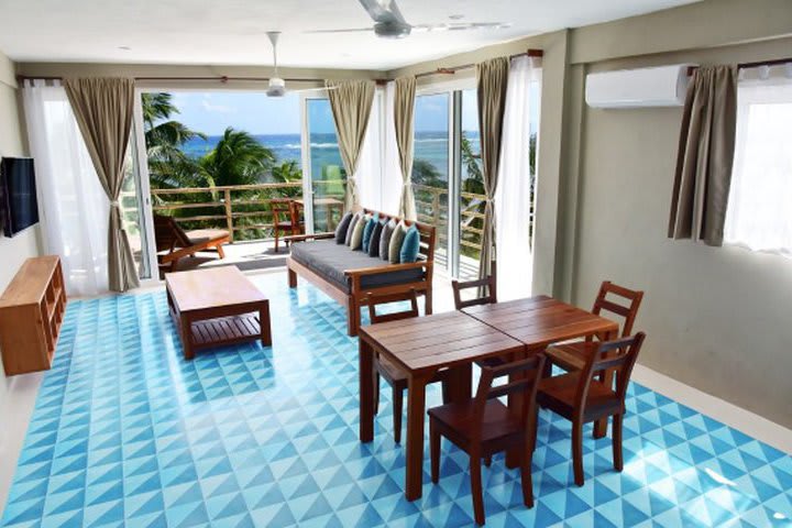 Sitting area in an apartment