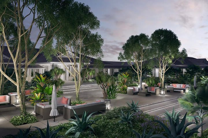 Terrace in the front desk area (computer-generated image)