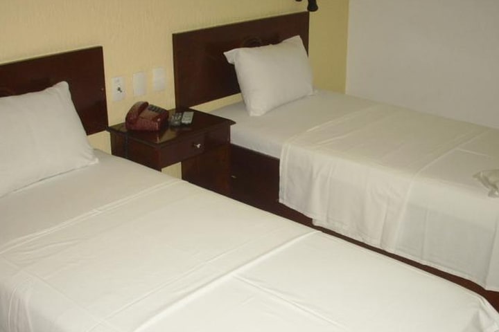 Room with two beds at the Central Hotel Manaus