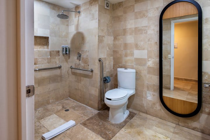 Private guest bathroom