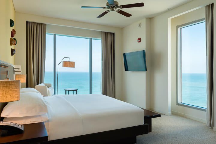 Accommodation with ocean view