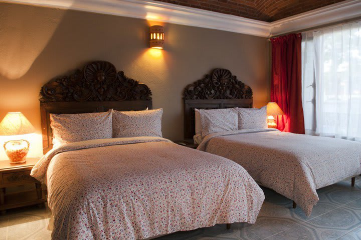 Guest room at the Imperio de Angeles hotel in San Miguel de Allende