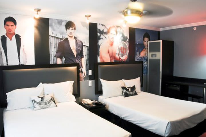 Guest room at the Fashionhaus Hotel