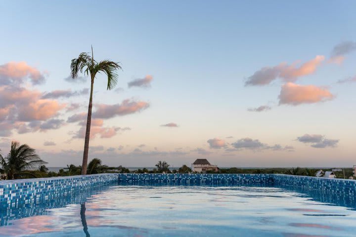 Vista de la piscina