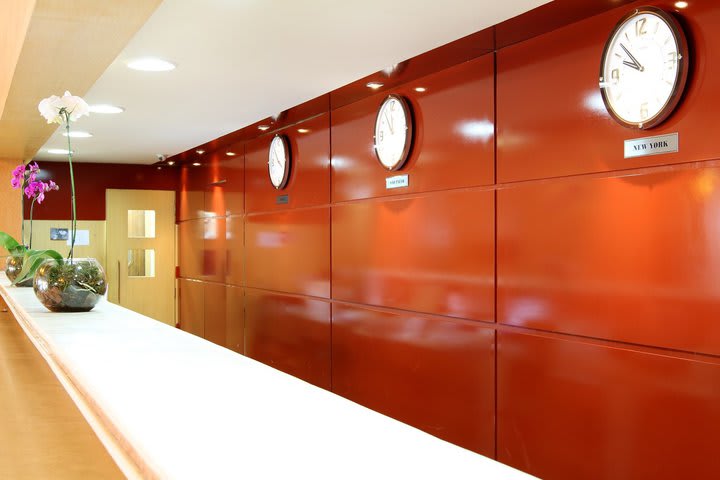 Recepción del Travel Inn Braston São Paulo