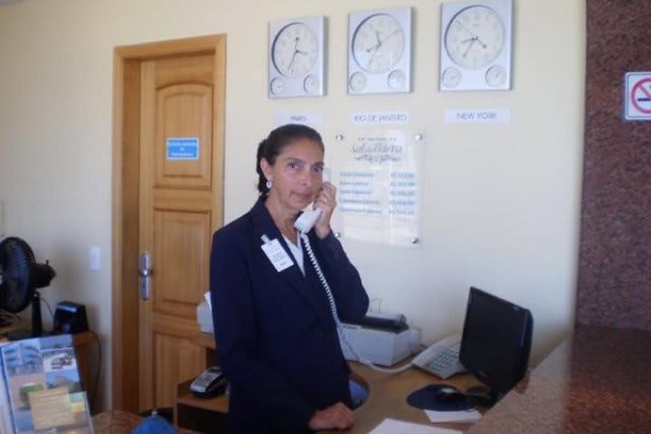 Front desk at the Sol da Barra hotel