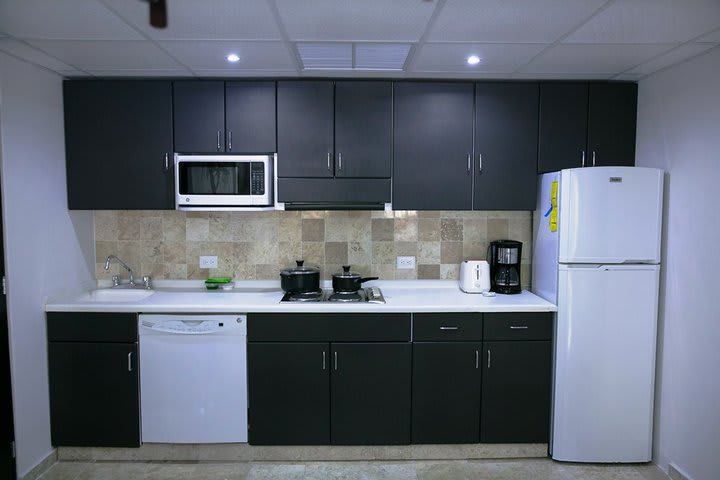 Equipped kitchen of a junior suite