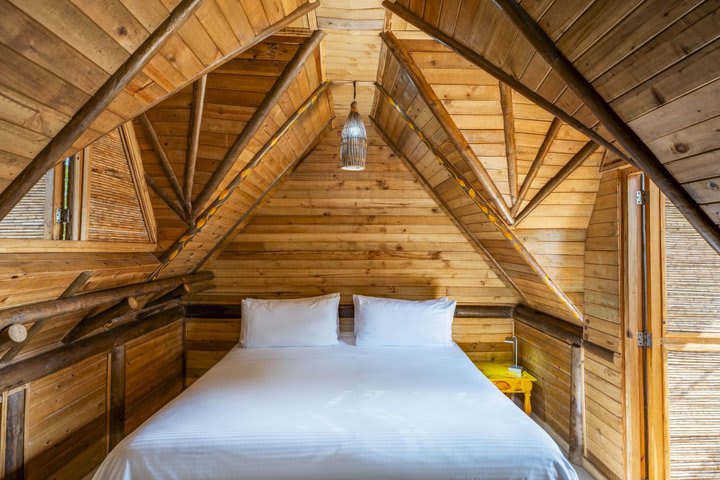 Accommodations with wooden details