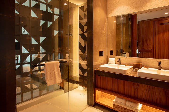 Private guest bathroom