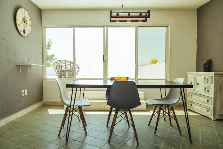 Dining area in a room