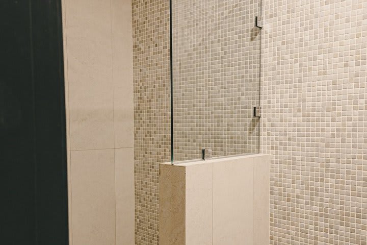 Shower in a shared bathroom